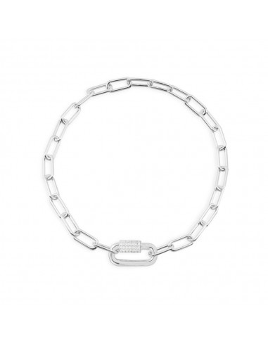 COLLECTION VALENTINE Chain Bracelet - Silver  AB4327OX livraison gratuite