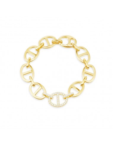 APM Chaîne Maille Marine Bracelet - Yellow Silver AB4344OXY-M l'évolution des habitudes 