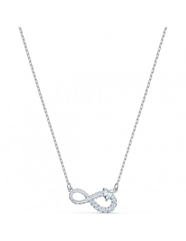 Swarovski Infinity necklace, Infinity, White, Rhodium plated 5520576 de votre