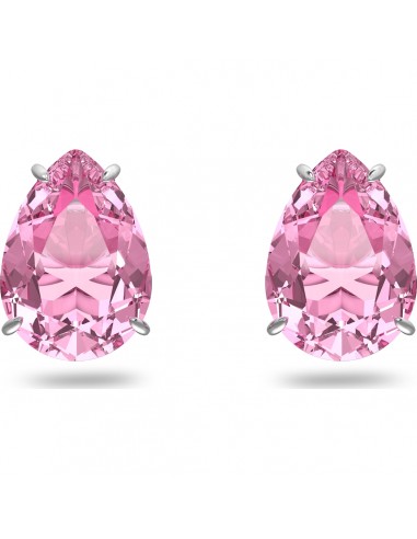 Swrovski Gema stud earrings, Pink, Rhodium plated 5614455 la livraison gratuite