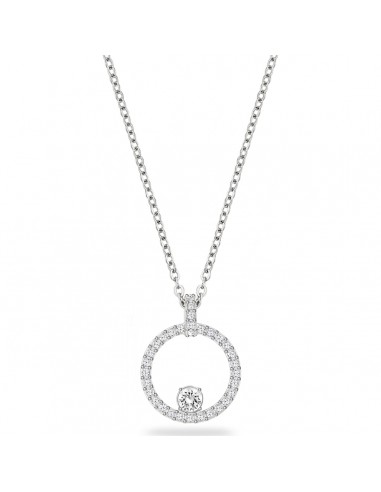 Swarovski Creativity pendant, Circular, White, Rhodium plated 5198686 vous aussi creer 