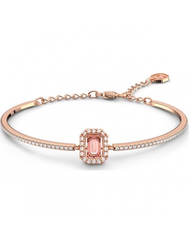 Swarovski Millenia bangle, Octagon cut Swarovski Zirconia, Pink, Rose-gold tone plated 5620555 l'évolution des habitudes 