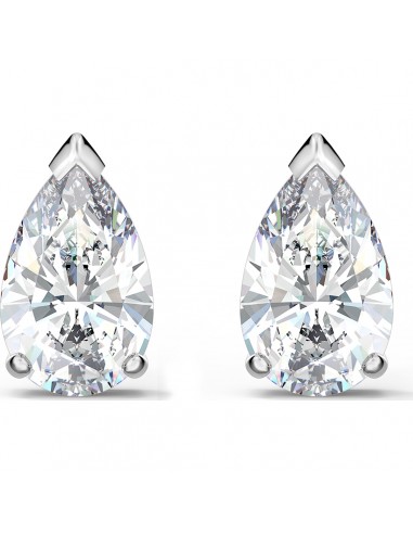 Swarovski Attract stud earrings, Pear cut crystal, White, Rhodium plated 5563121 Dans la société mordern