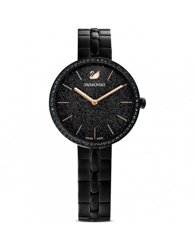 Swarovski Cosmopolitan watch, Metal bracelet, Black, Black PVD 5547646 Voir les baskets