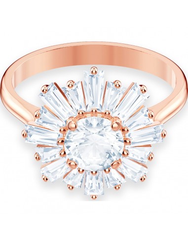 Swarovski Sunshine ring, Sun, White, Rose gold-tone plated 5474920 chez Cornerstreet bien 