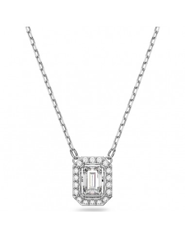 Swarovski Millenia necklace, Square cut Swarovski Zirconia, White, Rhodium plated 5599177 meilleur choix