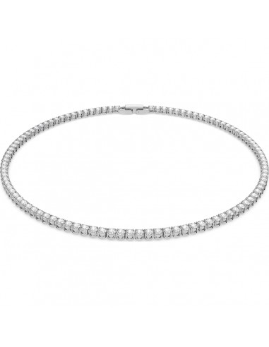 Swarovski Tennis Deluxe necklace, Round, White, Rhodium plated 5494605 de l' environnement