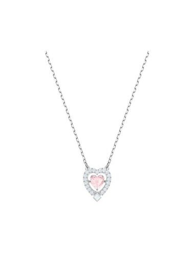 Swarovski Sparkling Dance Heart Necklace Pink 5465284 de l' environnement