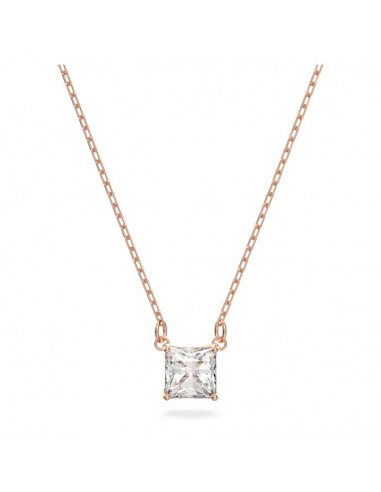 Swarovski Attract necklace Square, White, Rose-gold tone plated 5510698 outlet