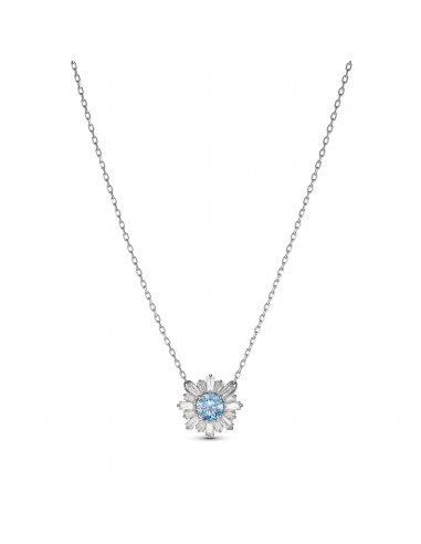 Swarovski Sunshine Pendant, Blue, Rhodium Plated 5536742 votre