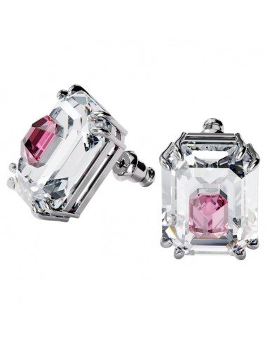 Swarovski Chroma Stud Earrings Pink, Rhodium plated 5600627 livraison gratuite