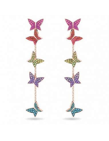 Lilia drop earrings Butterfly, Long, Multicoloured, Rose gold-tone plated 5636425 commande en ligne