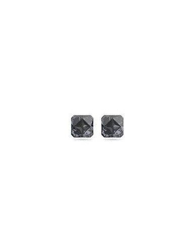 Ortyx stud earrings Pyramid cut, Gray, Ruthenium plated 5613723 Comment ça marche