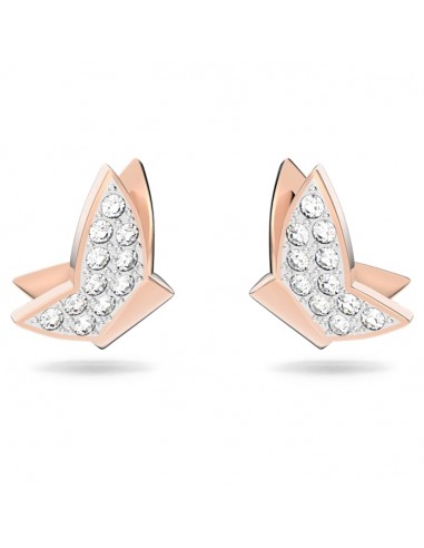 Lilia stud earrings Butterfly, White, Rhodium plated 5636424 5636427 pour bénéficier 