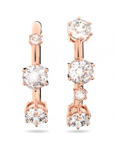 Constella ear cuff Set (2), Asymmetrical, White, Rose gold-tone plated 5620130 livraison et retour toujours gratuits