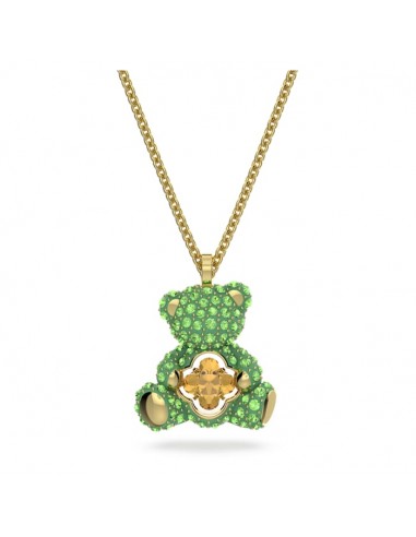 Swarovski Teddy pendant Bear, Green, Gold-tone plated 5642975 50-70% off 