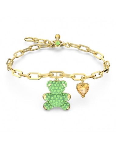 Swarovski Teddy bracelet Bear, Green, Gold-tone plated 5642977 la colonne vertébrale