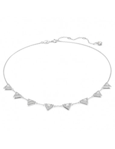 Swarovski Ortyx necklace Triangle cut, White, Rhodium plated 5643021 Voir les baskets