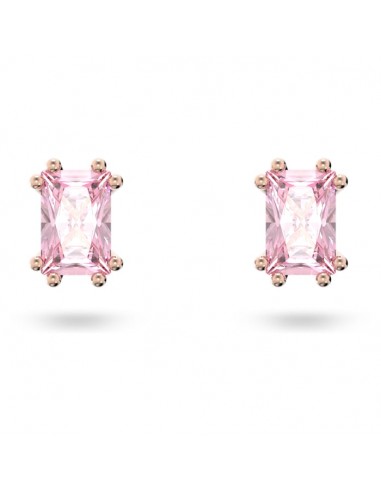 Swarovski Stilla stud earrings Cushion cut, Pink, Rose gold-tone plated 5639136 acheter