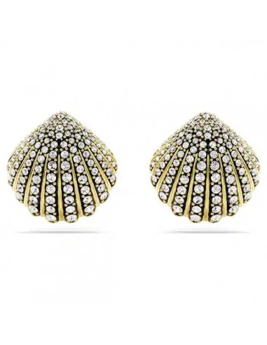 Swarovski Idyllia stud earrings Shell, White, Gold-tone plated 5683970 s'inspire de l'anatomie humaine