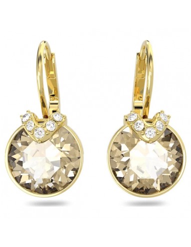 Swarovski Bella V drop earrings Round cut, Gold tone, Gold-tone plated 5662093 hantent personnes