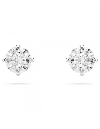 Swarovski Stilla Attract stud earrings Round cut, White, Rhodium plated 5408436 votre