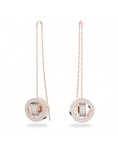 Swarovski Dextera drop earrings Long, White, Rose gold-tone plated 5636504 Vous souhaitez 