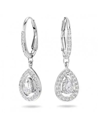 Swarovski Una Angelic drop earrings Pear cut, White, Rhodium plated 5197458 vous aussi creer 