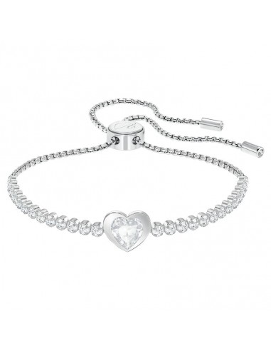 Swarovski Subtle Heart Bracelet White, Rhodium plated 5349630 vous aussi creer 