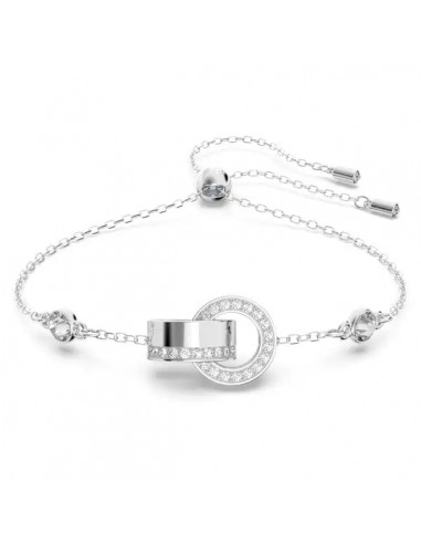 Swarovski Dextera bracelet Interlocking loop, White, Rhodium plated 5636499 votre restaurant rapide dans 