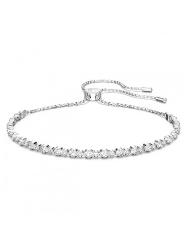 Swarovski Matrix Tennis bracelet Round cut, White, Rhodium plated 5465384 Toutes les collections ici