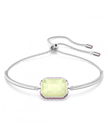 Swarovski Chroma bracelet Octagon cut, Multicoloured, Rhodium plated 5616642 basket pas cher