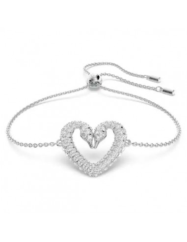 Swarovski Sublima bracelet Heart, Medium, White, Rhodium plated 5625534 votre