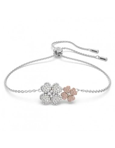 Swarovski Latisha bracelet Flower, Multicoloured, Rhodium plated 5636590 en linge