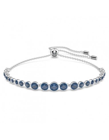 Swarovski Imber Emily bracelet Mixed round cuts, Blue, Rhodium plated 5663394 france