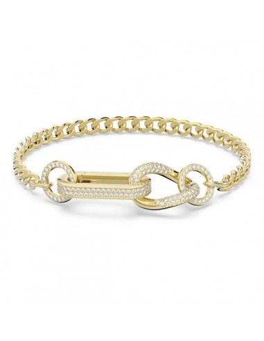 Swarovski Dextera bracelet Pavé, Mixed links, White, Gold-tone plated 5636740 5636739 Fin de série