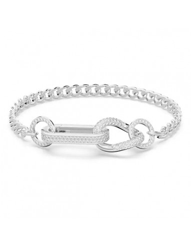 Swarovski Dextera bracelet Pavé, Mixed links, White,Rhodium plated 5642598 5642597 les muscles