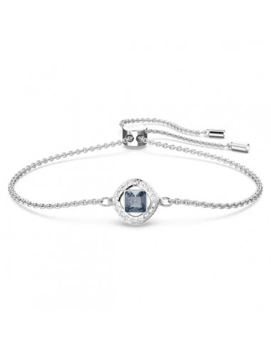 Swarovski Una Angelic bracelet Square cut, Blue, Rhodium plated 5662141 de la marque