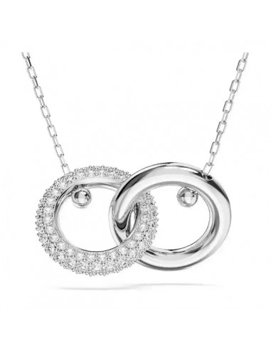 Swarovski Dextera pendant Interlocking loop, White,  Rhodium plated  5670251 Profitez des Offres !