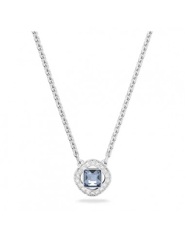 Swarovski Una Angelic necklace Square cut, Blue, Rhodium plated 5662142 vous aussi creer 