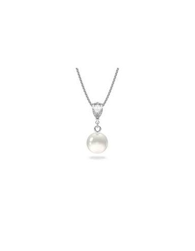 Swarovski Treasure Pearl Y Necklace, White, Rhodium plated 5559409 une grave pollution 