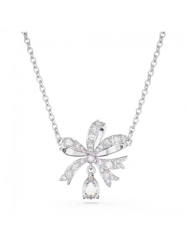 Swarovski Hyperbola necklace Bow, Small, White, Rhodium plated 5647583 Venez découvrir notre 