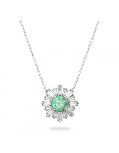 Swarovski Idyllia pendant Mixed cuts, Sun, Green, Rhodium plated 5642963 store