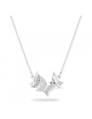 Swarovski Lilia necklace Butterfly, White, Rhodium plated 5636421 hantent personnes