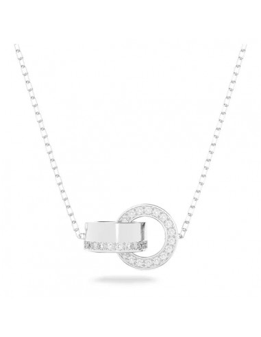 Swarovski Dextera pendant Interlocking loop, White, Rhodium plated 5636497 s'inspire de l'anatomie humaine