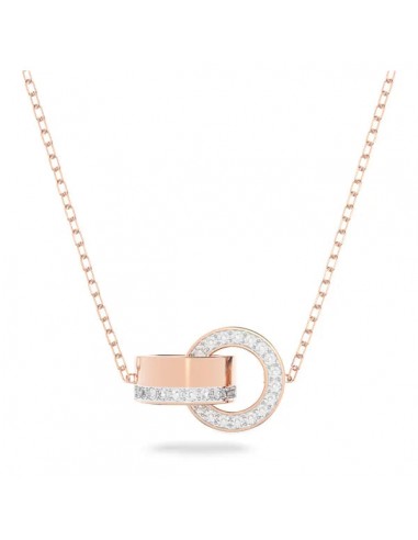 Swarovski Dextera pendant Interlocking loop, White, Rose gold-tone plated 5636496 online