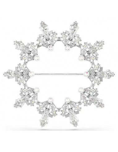 Swarovski New Idyllia brooch Mixed cuts, Snowflake, White, Rhodium plated 5705397 Comparez plus de prix