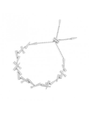 APM Festival Dainty Adjustable Bracelet Sterling Silver AB4283OX plus qu'un jeu 