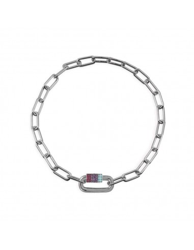 APM COLLECTION VALENTINE Chain Bracelet with Color Stone AB4327MBR votre restaurant rapide dans 