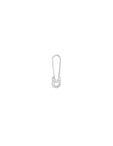 APM Single Pin Silver Earring AE10942OX la chaussure